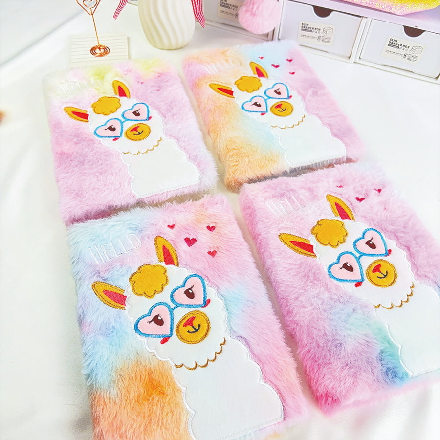 A5 schattig Alpaca dagboek pluche notitieboekje A5 schattig Alpaca dagboek pluche notitieboekje